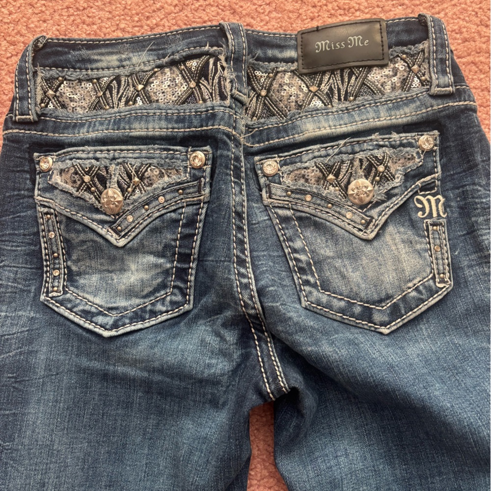 Miss Me Dark Blue Skinny Jeans